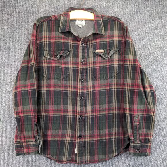 Field & Stream Button Up Shirt Men's Large Long Sleeve Multicolor Plaid Cotton - Picture 2 of 12